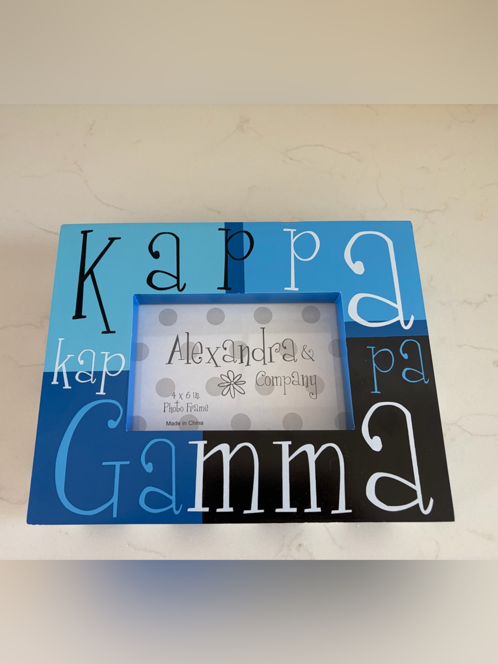 Blue and Black KKG Photo Frame